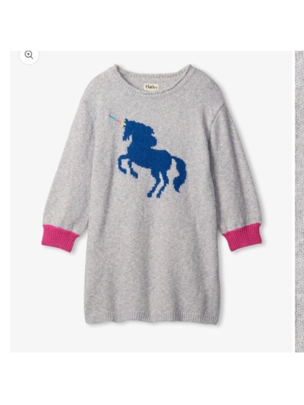 Hatley Girls Unicorn Sweater Dress‎ Size 3